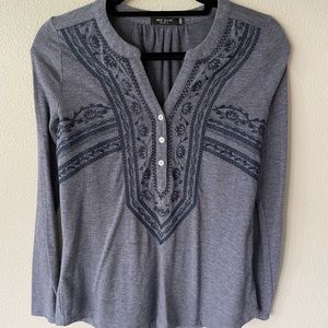 Dusty blue/navy top from Lucky Brsnd